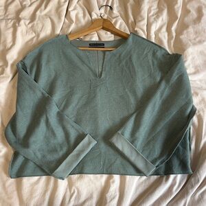 Urban Outfitters Sage Green V-Neck Sweater